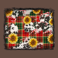 Cowhide Sunflowers Candy Canes Long Sleeve Tee | Teevron