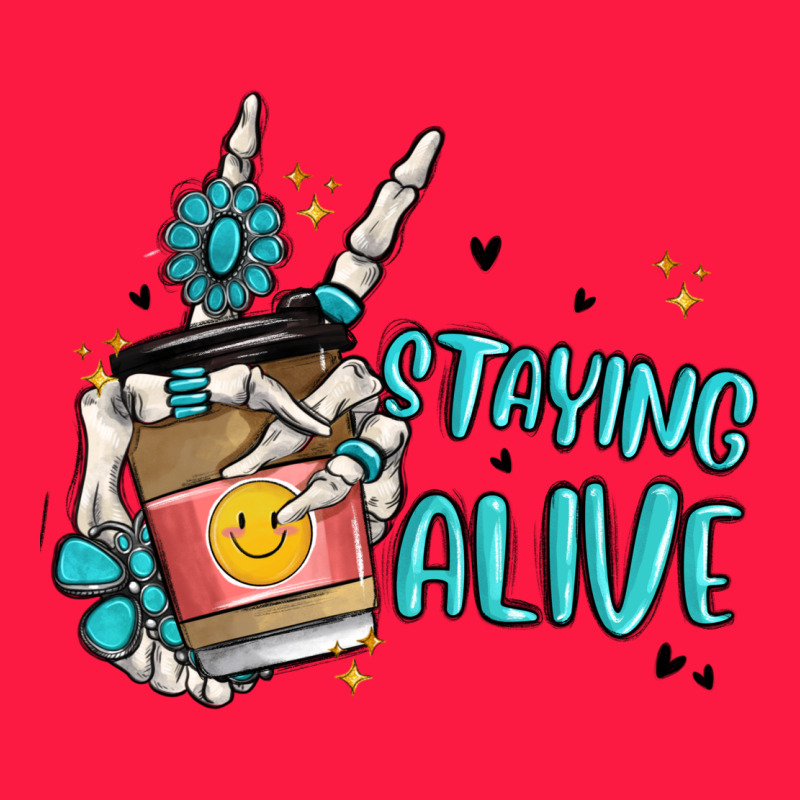 Staying Alive Zipper Hoodie by MaliasSmallBusiness | Teevron