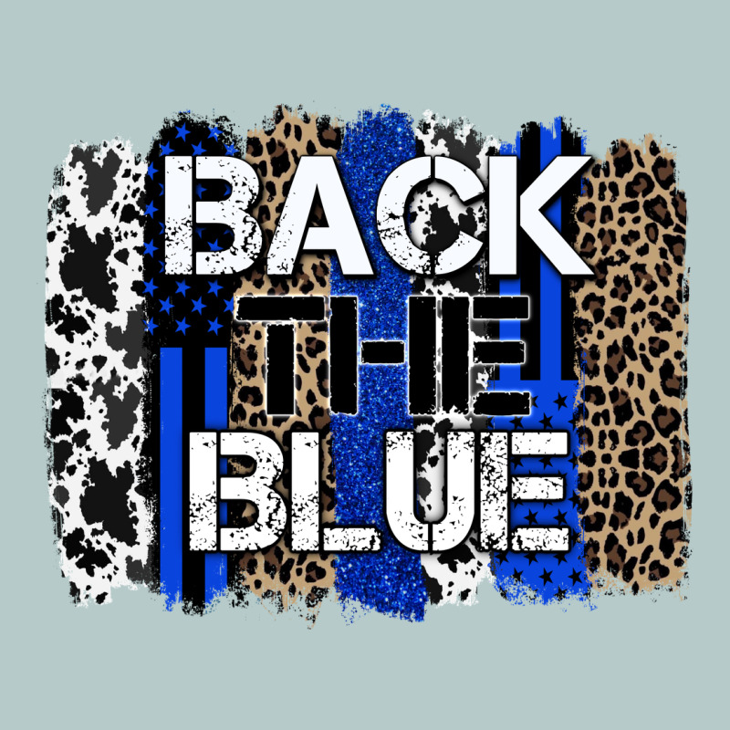 Back The Blue Brushstroke Heavy Core Tee by Zillion Design Studio | Teevron