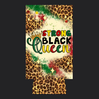 Strong Black Queen 12 Oz Can Cooler (slim) Vintage Tee | Teevron