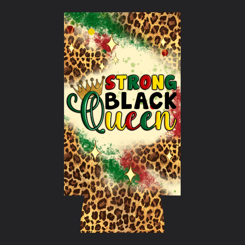 Strong Black Queen 12 Oz Can Cooler (slim) Vintage Tee by Artiststas | Teevron