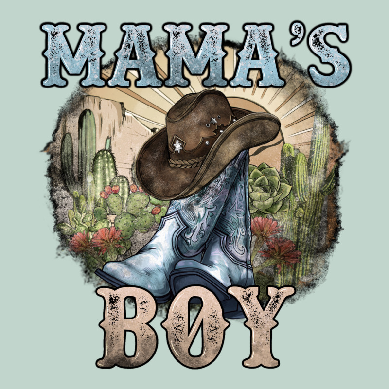Mamas Boy Western Cowboy Boots Cactus Zipper Hoodie by NancyCooperArtShop | Teevron