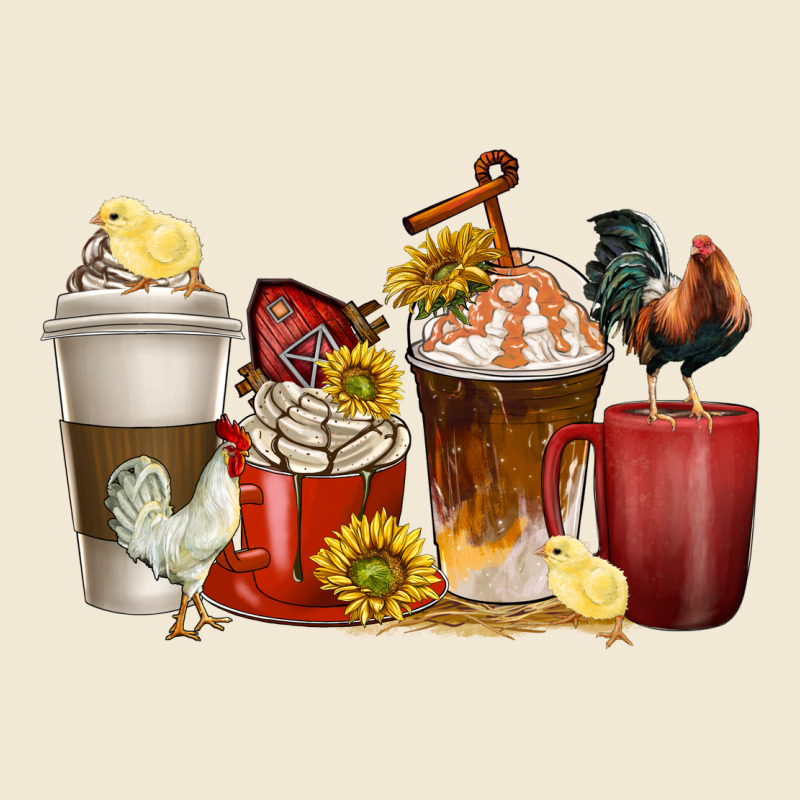 Coffee Cups Rooster Ladies Tee by texasbilliewilder | Teevron