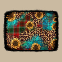 Christmas Sunflowers And Buffalo Plaid Background Long Sleeve Tee | Teevron