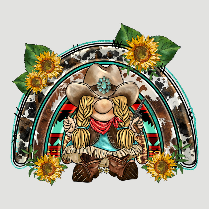 Western Gnome Sunflowers Rainbow Classic Tee by BarkalooDesign | Teevron