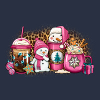 Pink Christmas Winter Snowman Coffee Heavyweight Sweatshirt | Teevron