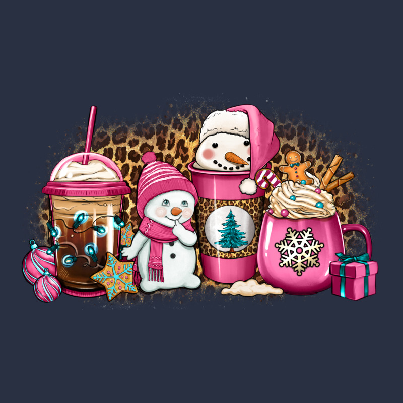 Pink Christmas Winter Snowman Coffee Heavyweight Sweatshirt by Jasminsmagicworld | Teevron