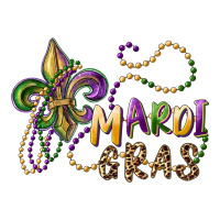 mardi gras fleur de lis and beads | Teevron