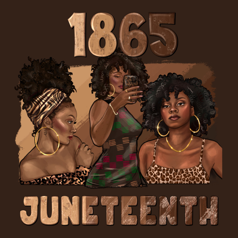 1865 Juneteenth Melanin With Afro Heavy Core Tee by texasbilliewilder | Teevron