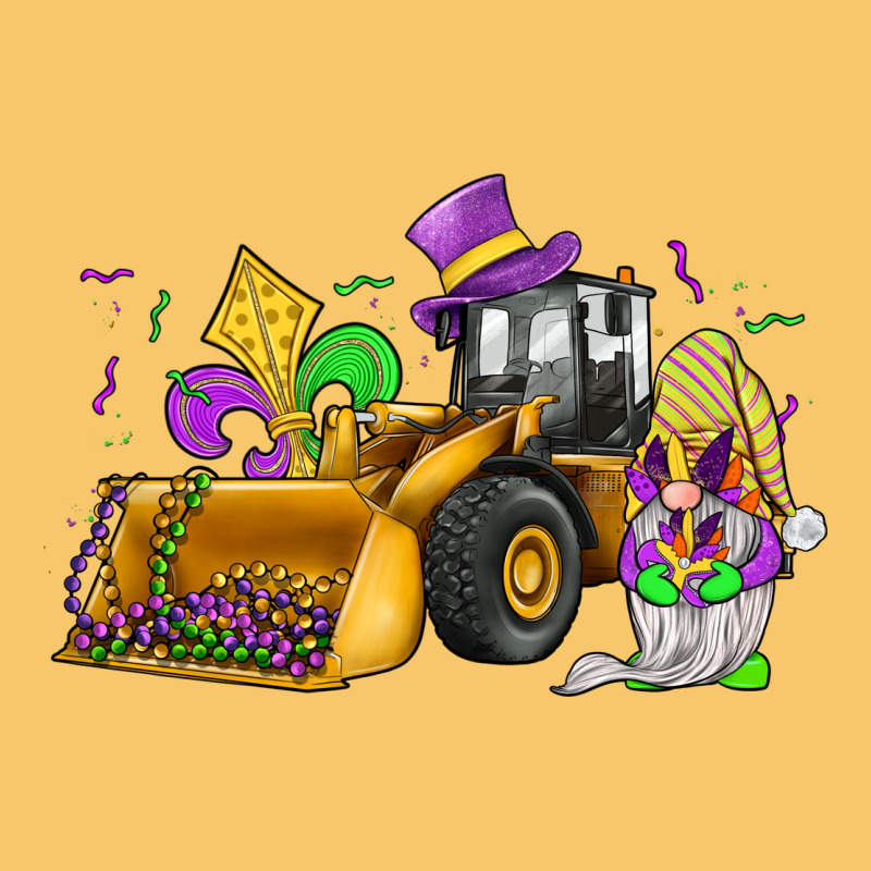 Mardi Gras Gnome Bulldozer Vintage Hoodie by JahusDesignShop | Teevron