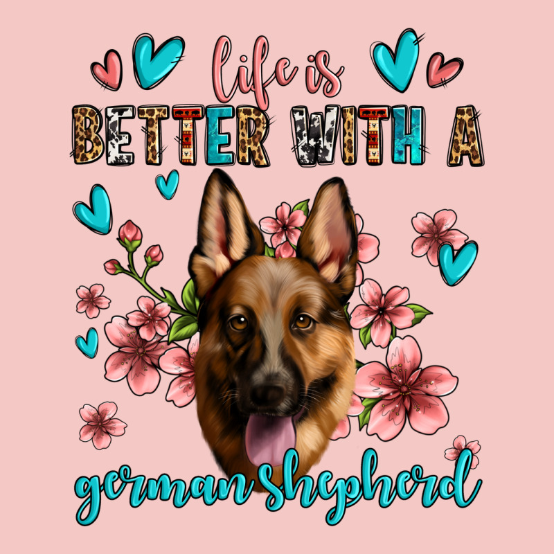 Life Is Better With A German Shepherd Urban Heavy Tee by Jasminsmagicworld | Teevron