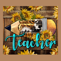 Western Teacher Pencil With Sunflowers Long Sleeve Tee | Teevron