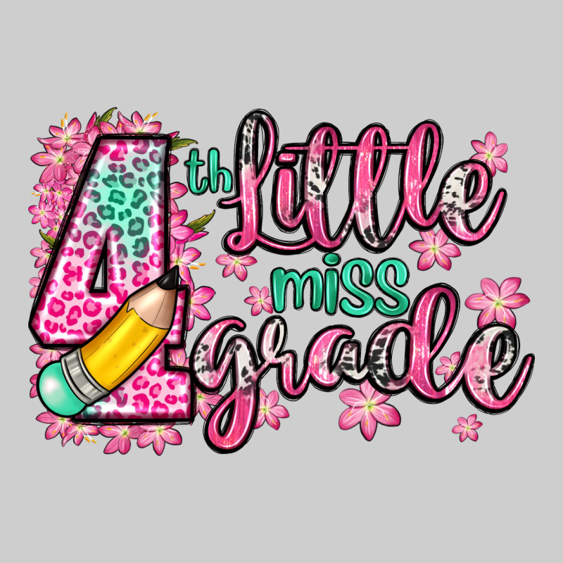 Little Miss 4th Grade Premium Tee by Zillion Design Studio | Teevron
