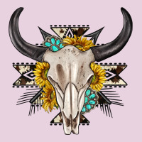 Cow Aztec Western Bull Skull Ladies Tee | Teevron