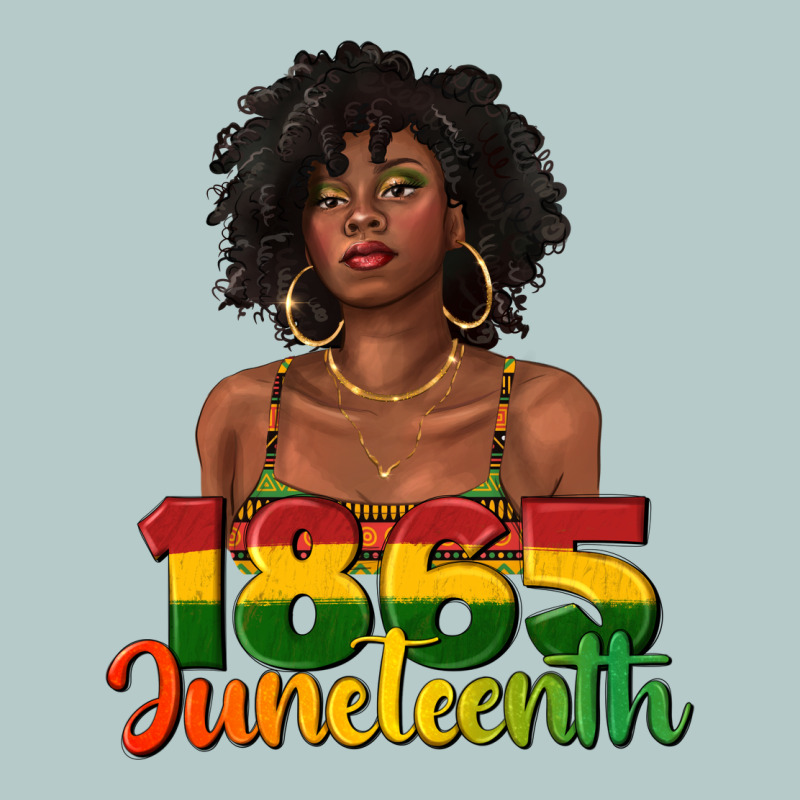 1865 Juneteenth With Afro Black Woman Heavy Core Tee by texasbilliewilder | Teevron