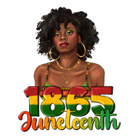 1865 juneteenth with afro black woman | Teevron