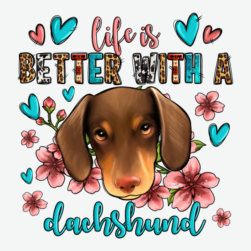 Life Is Better With A Dachshund Urban Heavy Tee by Jasminsmagicworld | Teevron