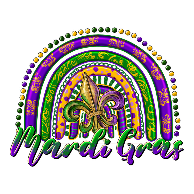 Mardi Gras Rainbow And Fleur De Lis Premium Tee by RanaPortraitStore | Teevron