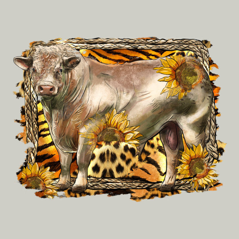 Western Charolais Bull Heavyweight Hoodie by LillyAllenDesigns | Teevron