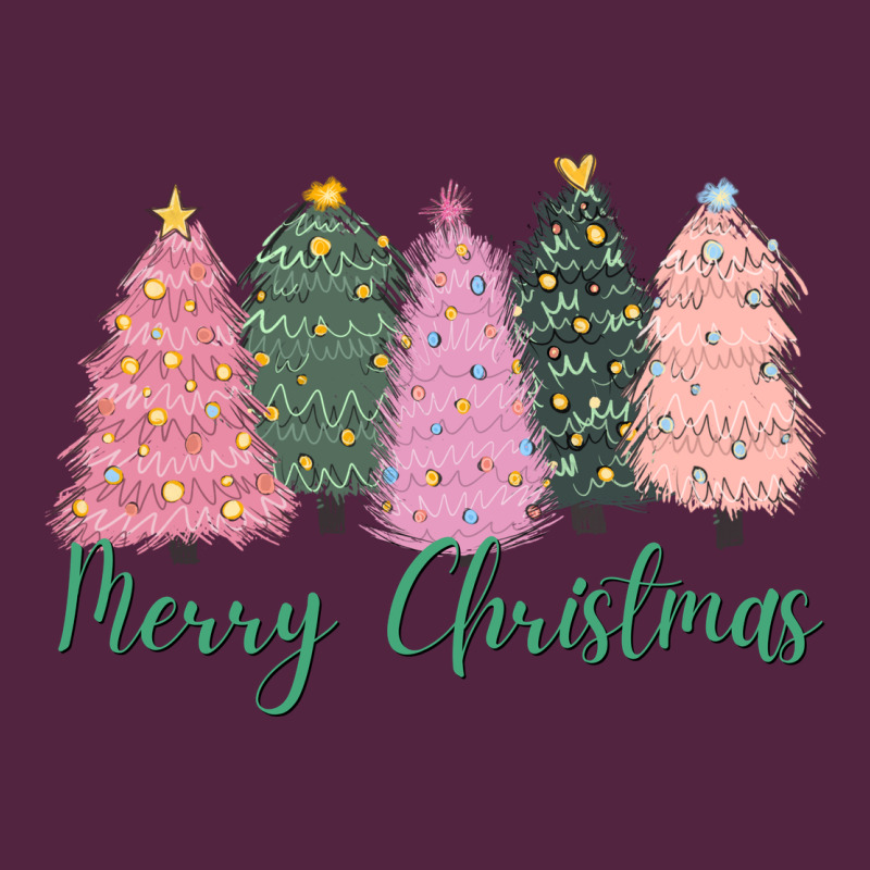 Merry Christmas Trees Urban Hoodie by CowGirlArtShop | Teevron