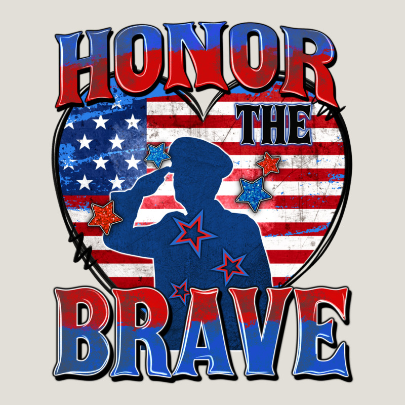 Honor The Brave Heavy Core Tee by Zillion Design Studio | Teevron