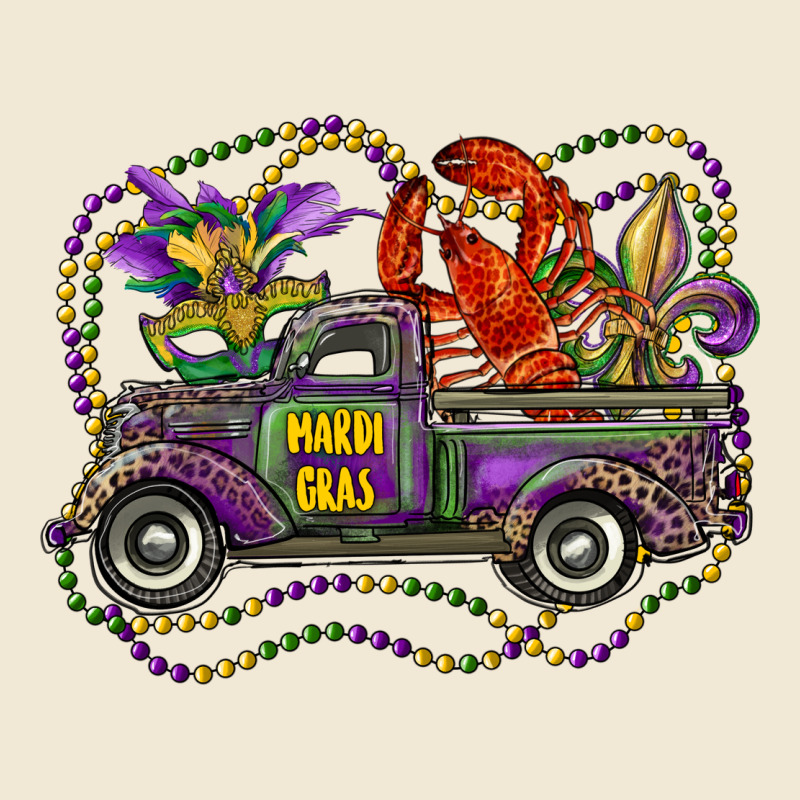 Mardi Gras Truck With Mask Fleur De Lis And Crawfish Premium Tee by RanaPortraitStore | Teevron