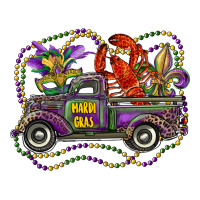 mardi gras truck with mask fleur de lis and crawfish | Teevron