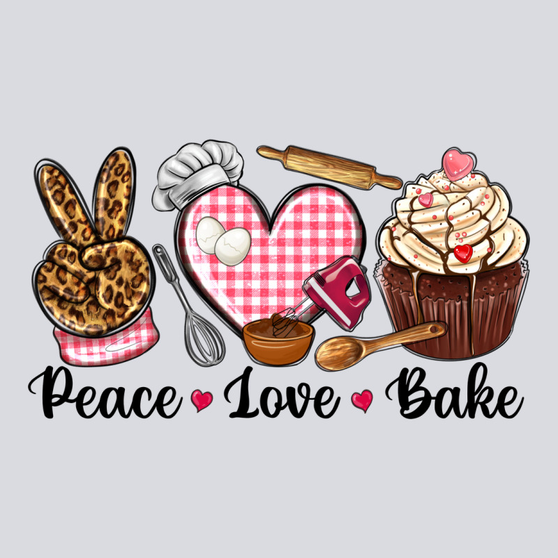 Peace Love Bake Zipper Hoodie by NancyCooperArtShop | Teevron