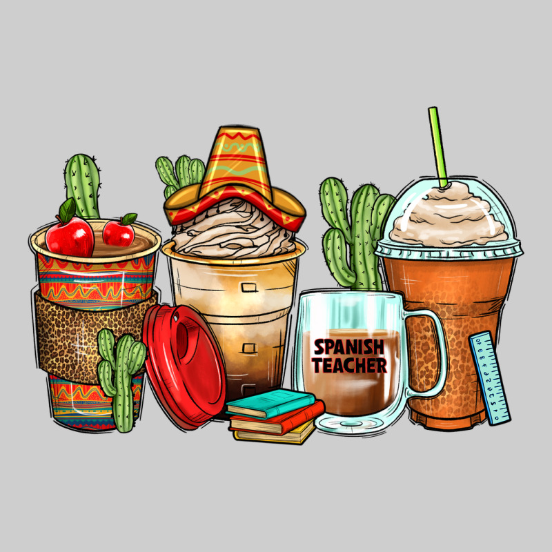Spanish Teacher Coffee Cups Premium Tee by Zillion Design Studio | Teevron