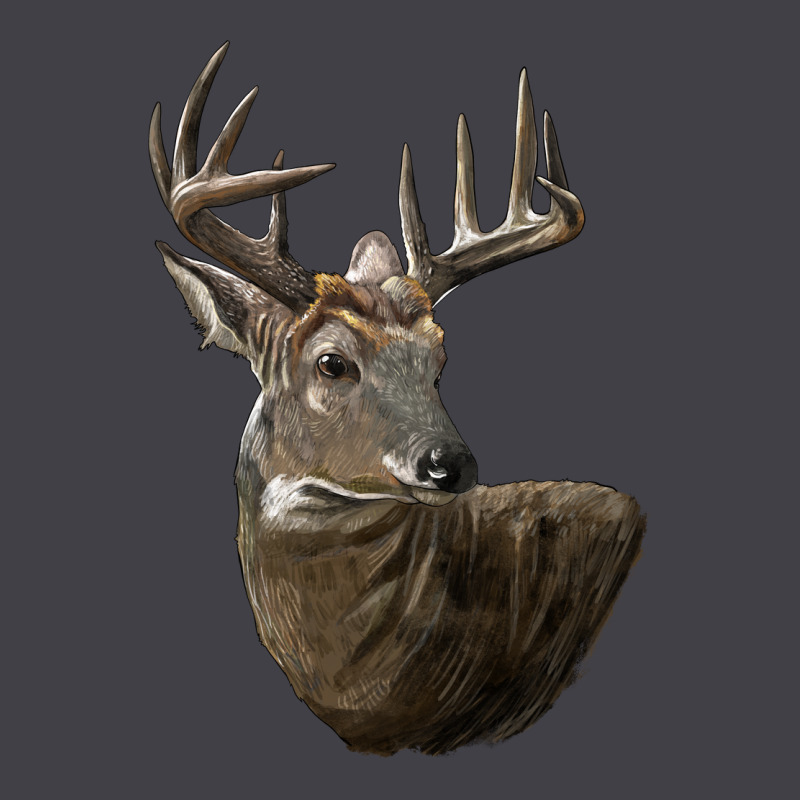 White Tailed Buck Deer Head Heavyweight Hoodie by LillyAllenDesigns | Teevron