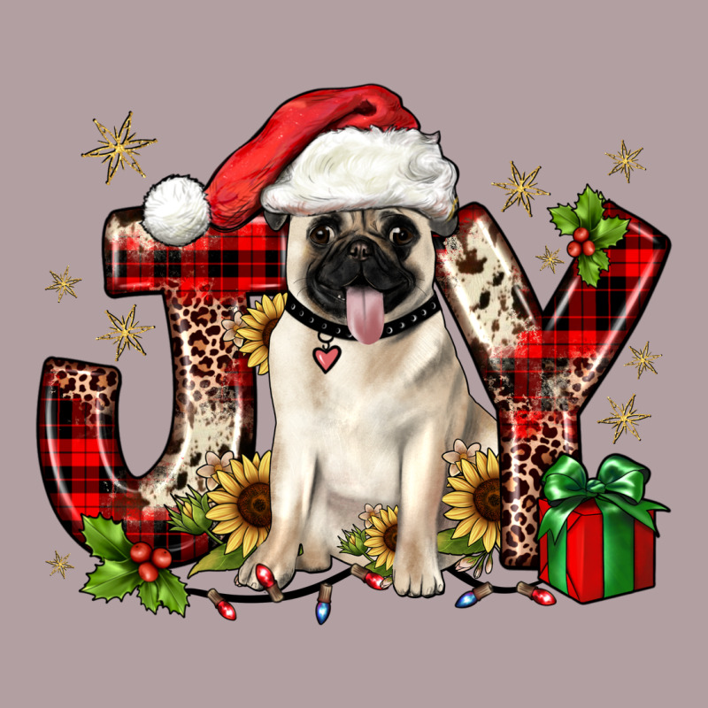 Christmas Joy Pug Vintage Hoodie by JahusDesignShop | Teevron