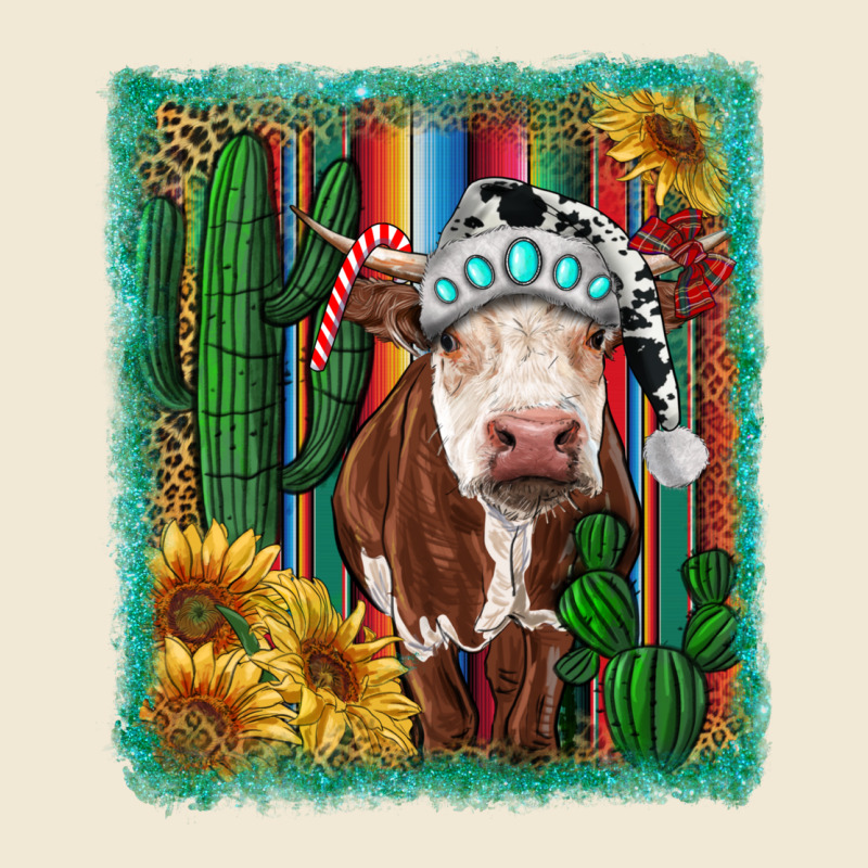Western Christmas Cow Ladies Tee by RanaPortraitStore | Teevron