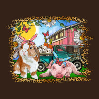Easter Farm Bunny And Pig Heavy Core Tee | Teevron