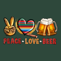 Peace Love Beer Zipper Hoodie | Teevron