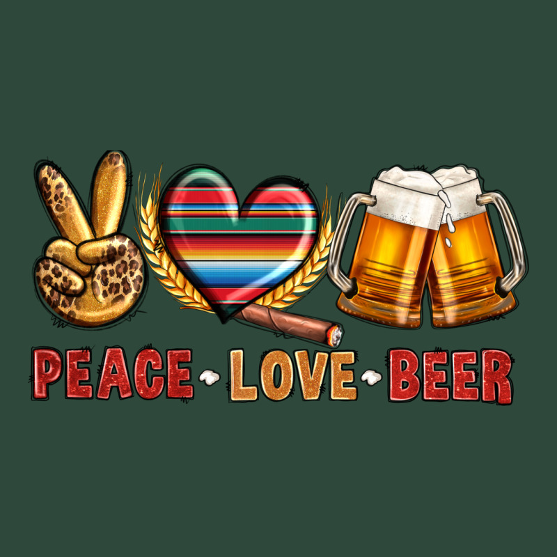 Peace Love Beer Zipper Hoodie by NancyCooperArtShop | Teevron