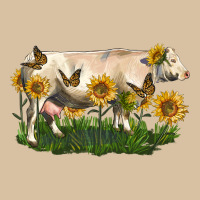 Charolais Cow With Sunflower Heavyweight Hoodie | Teevron
