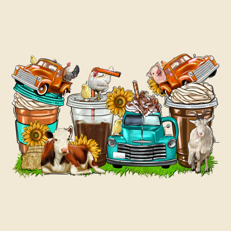 Farm Truck Coffee Cups Ladies Tee by texasbilliewilder | Teevron
