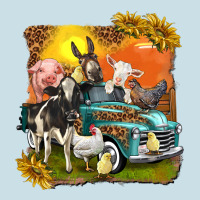 Farm Truck With Farm Animals Ladies Tee | Teevron