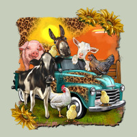 Farm Truck With Farm Animals Ladies Tee | Teevron