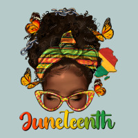 Afro Messy Bun Juneteenth Heavy Core Tee | Teevron