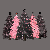 Pink Christmas Trees Urban Hoodie | Teevron