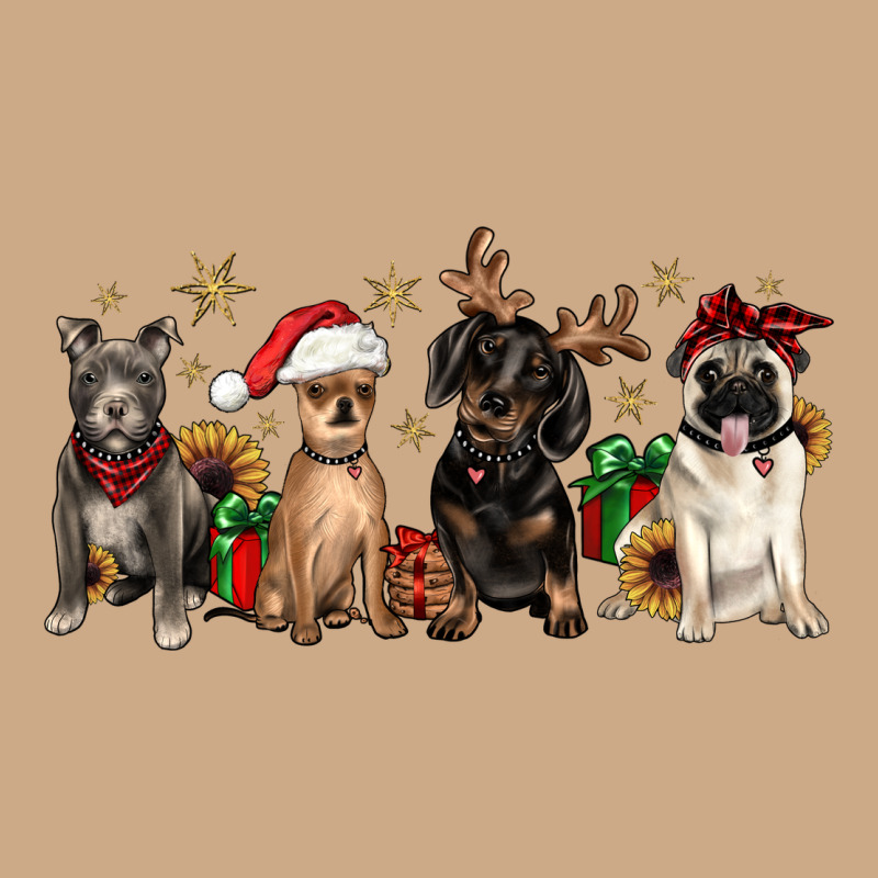 Christmas Chihuahua Pitbull Pug Dachshund Vintage Hoodie by JahusDesignShop | Teevron