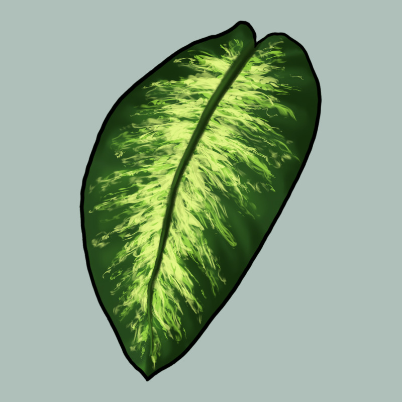 Dumb Cane Leaf Heavyweight Hoodie by LillyAllenDesigns | Teevron