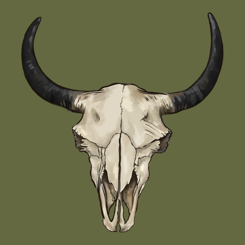 Bull Skull Long Sleeve Tee by BarkalooDesign | Teevron