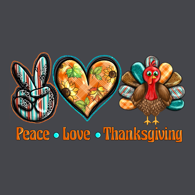 Peace Love Thanksgiving Long Sleeve Tee by BarkalooDesign | Teevron