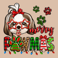 Merry Pawmas Christmas Shih Tzu Urban Heavy Tee | Teevron