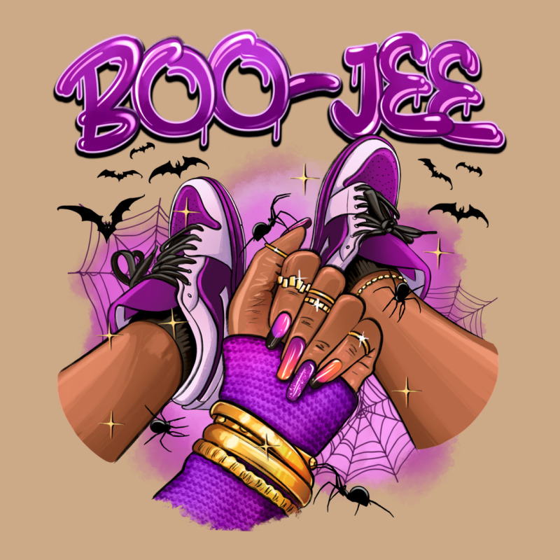 Boo-jee Halloween Afro Sneakers Vintage Hoodie by RanaPortraitStore | Teevron