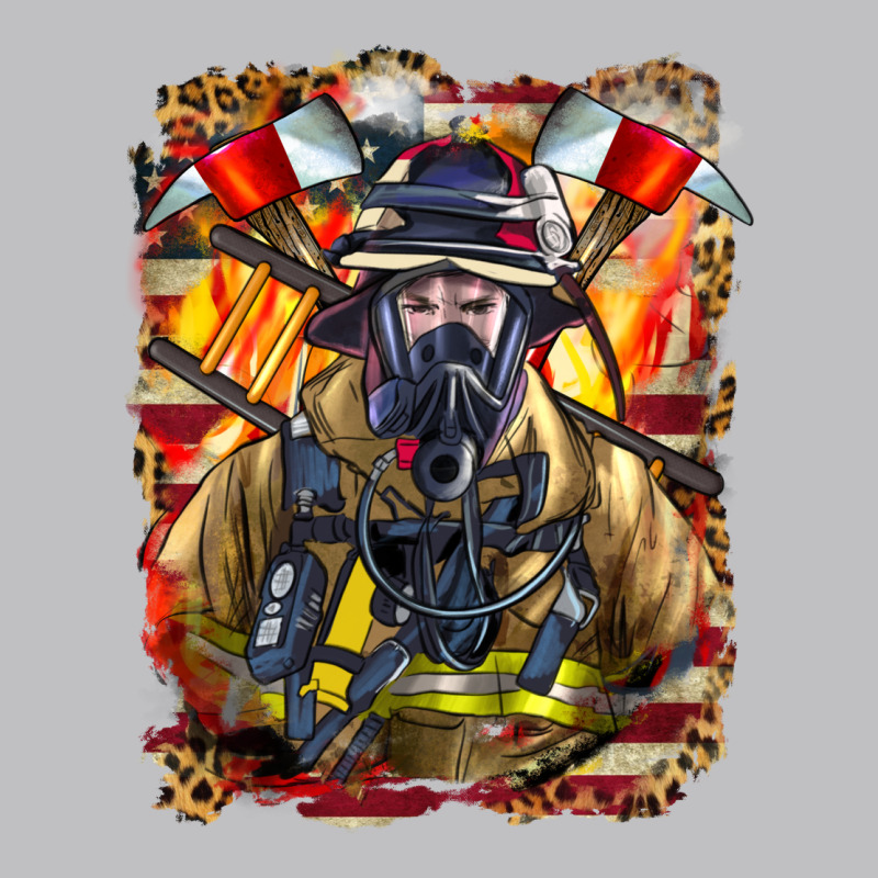 Firefighter Axe And Ladder Long Sleeve Tee by LillyAllenDesigns | Teevron