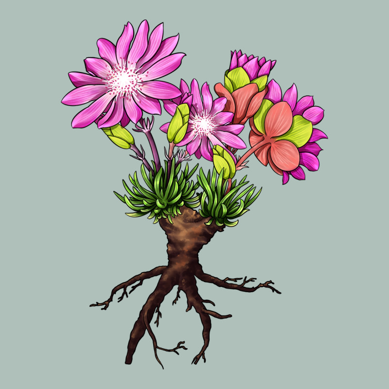 Bitterroot Flower Illustrations Heavyweight Hoodie by LillyAllenDesigns | Teevron