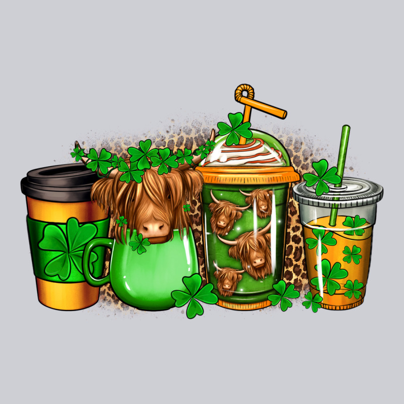 Longhaired Cow St Patricks Coffee Heavyweight Sweatshirt by Jasminsmagicworld | Teevron